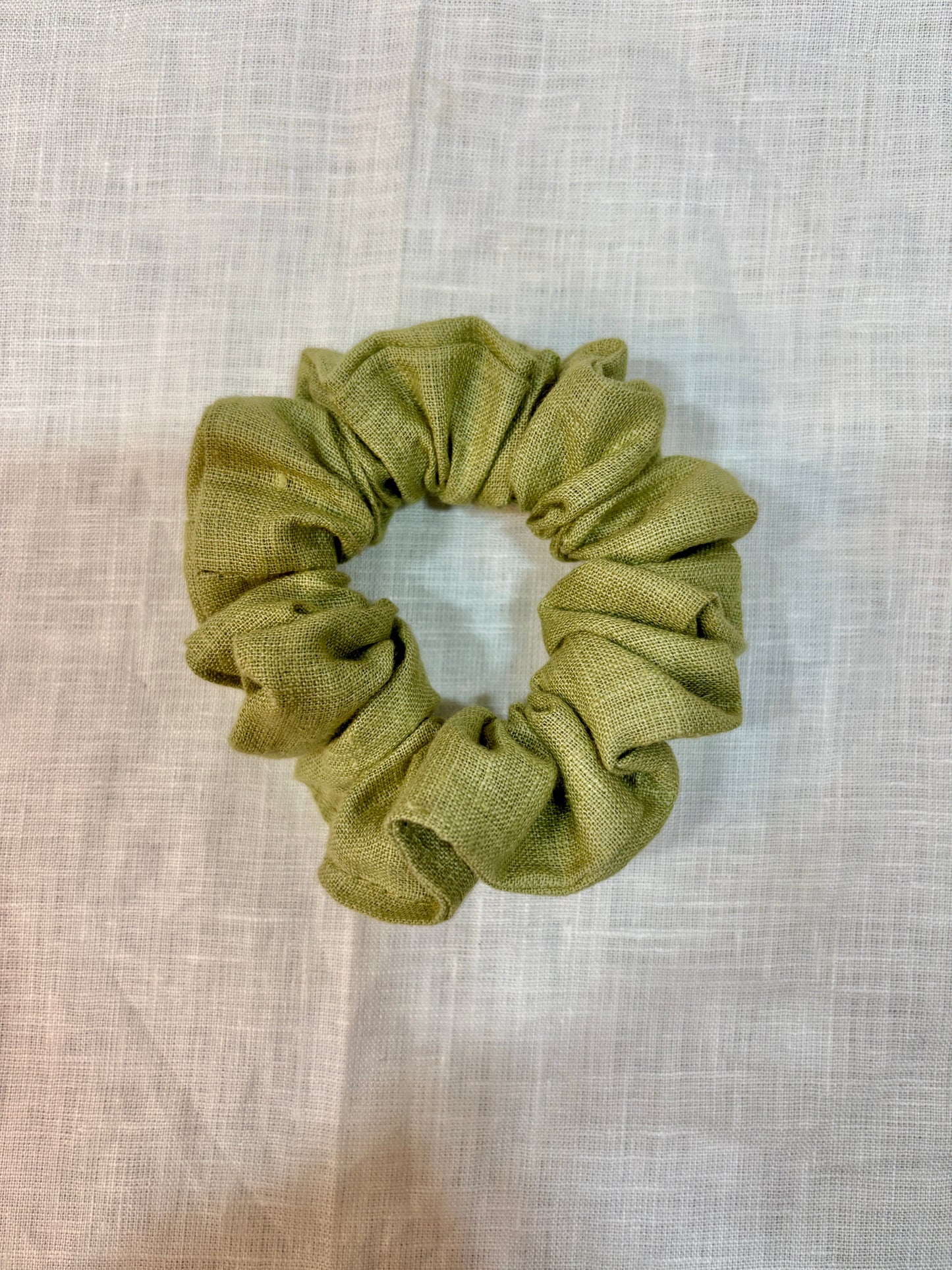Linen Scrunchies - Sage Green