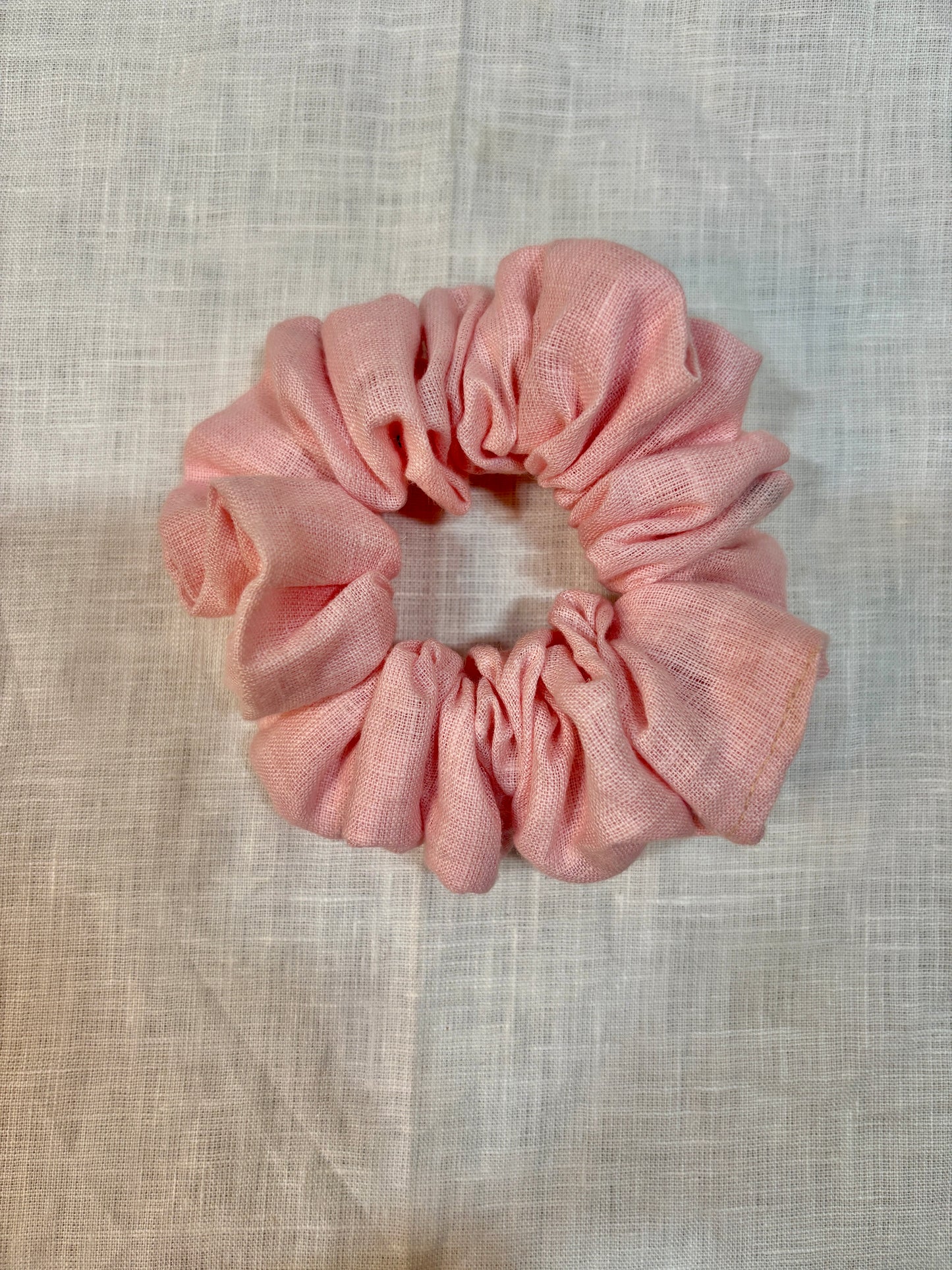 Linen Scrunchies - Baby Pink