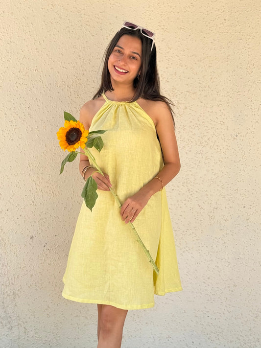 A-line Short Spaghetti Dress
